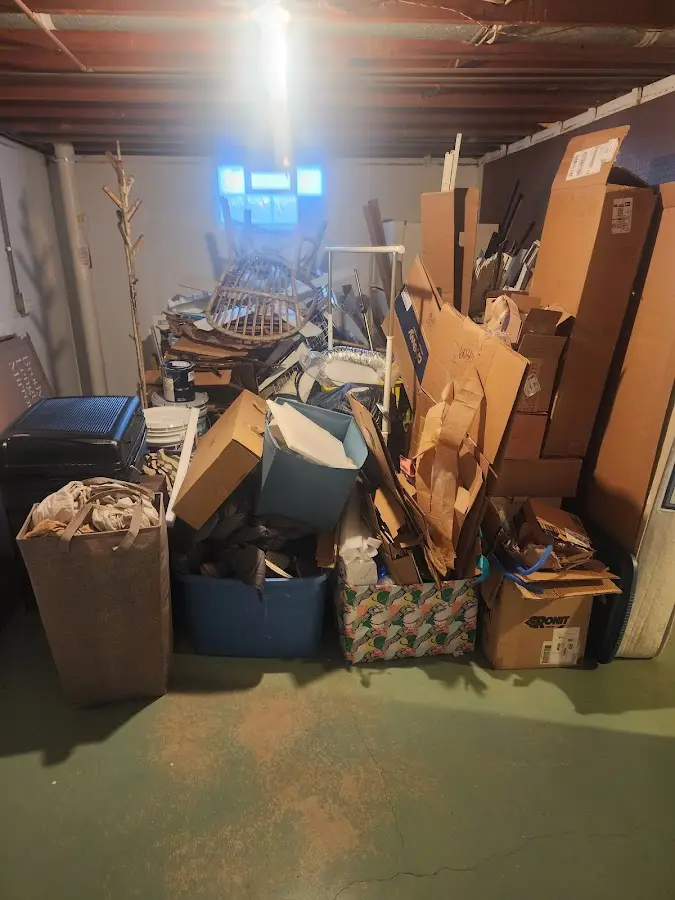 Roll-off dumpster container at job site for Yard Waste Dumpster Rental in South Chicago Heights